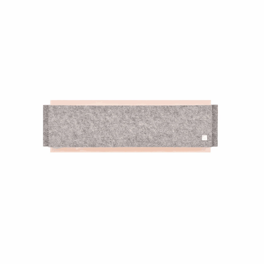 Wandleuchte 50x15 cm in Nickel matt mit integriertem Dimmer und warmem LED-Licht