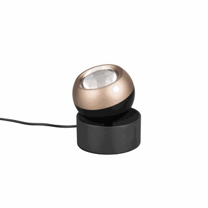 Schwarze Tischleuchte LED mit Sensordimmer und Touchfunktion, 500 Lumen, kompakt, matt