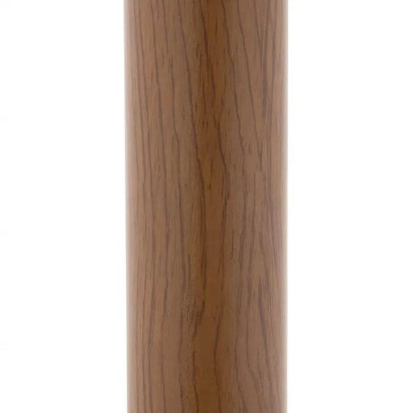 Sonnenschirm Life Lift Ø 305 cm in Greige mit Holzoptik und UV-Schutz LSF 50+