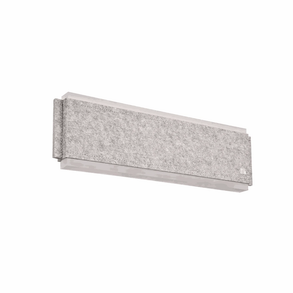 Wandleuchte 50x15 cm LED in nickel matt mit integriertem Dimmer und 2000 Lumen Lichtleistung