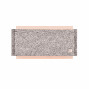 Wandleuchte 30x15 cm LED nickel matt mit Switch Dimmer und warmem Licht