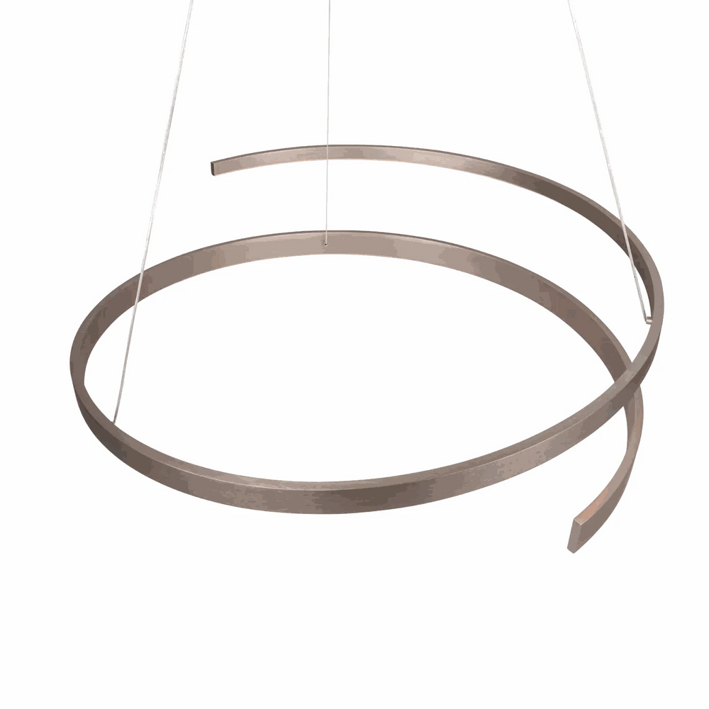 Pendelleuchte LED höhenverstellbar nickel matt dimmbar mit 5950 Lumen