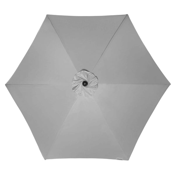 Sonnenschirm Active Auto Tilt in Hellgrau mit automatischer Neigefunktion und UV-Schutz 320 cm Durchmesser