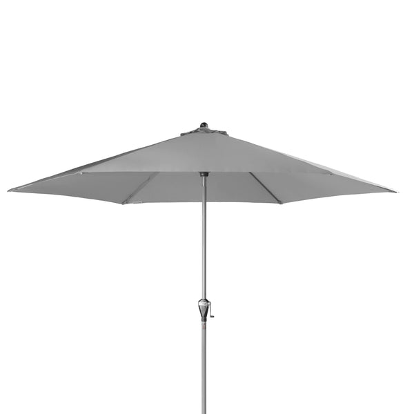 Hellgrauer Sonnenschirm Active Auto Tilt mit Ø 320 cm und automatischer Neigefunktion
