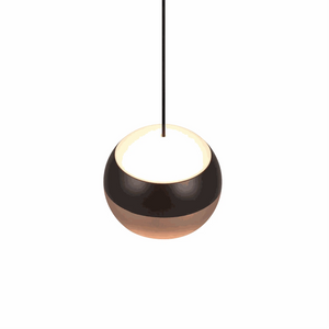 Pendelleuchte LED 8W 960lm schwarz matt mit Switch Dimmer und ringförmigem Lichtakzent