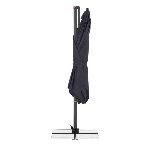 Pendelschirm myZone AX 320×240 cm Anthrazit mit 360° Drehfunktion und Windventil