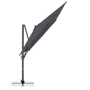 Pendelschirm myZone AX 320x240 cm Anthrazit mit 360° Drehfunktion und UV-Schutz