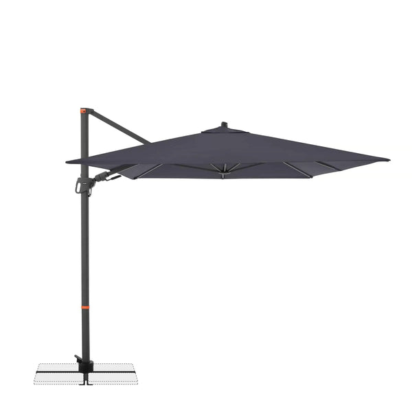 Pendelschirm myZone AX 320x240 cm anthrazit mit 360° Drehfunktion, UV-Schutz und Windventil
