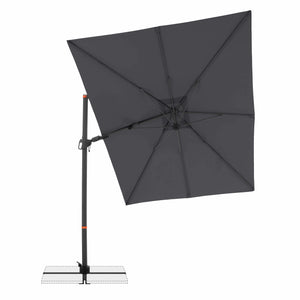 Pendelschirm myZone AX 320x240 cm in Anthrazit mit 360° Drehfunktion und UV-Schutz