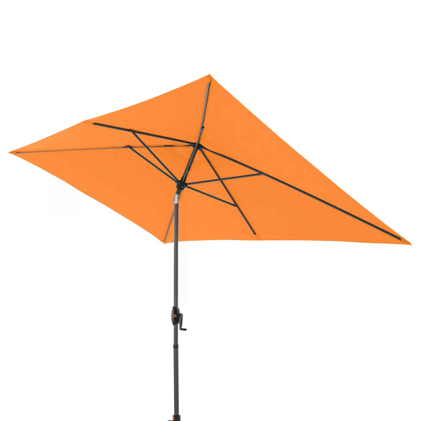 Doppler myZone Auto Tilt Sonnenschirm in Orange mit automatischer Neigefunktion und UV-Schutz