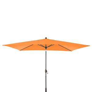 Oranger Sonnenschirm Doppler myZone Auto Tilt 300x200 cm mit automatischer Neigefunktion und UV-Schutz