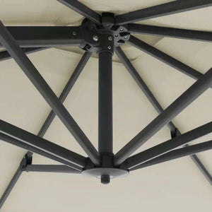 Ampelschirm Active Pendel Green Edition 240×135 cm auf kleinem Balkon mit drehbarem, höhenverstellbarem Sonnenschutz aus nachhaltigem rPET-Stoff