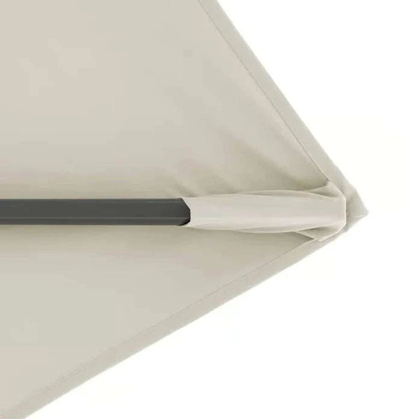 Grüner Ampelschirm Active Pendel 240x135 cm für enge Balkone, 360° drehbar, höhenverstellbar, nachhaltiger rPET-Stoff, UV-Schutz LSF 50+