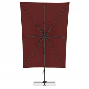 Pendelschirm Active Pendel Green Edition in Bordeaux mit recyceltem PET-Bezug und drehbarem Aluminium-Mast