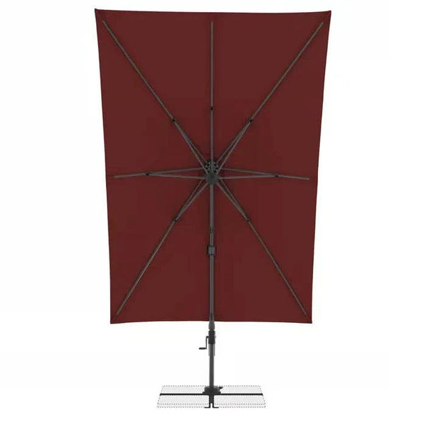 Pendelschirm Active Pendel Green Edition in Bordeaux mit recyceltem PET-Bezug und drehbarem Aluminium-Mast