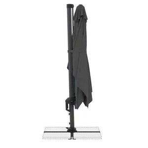 Ampelschirm Active Pendel Green Edition 240×135 cm Anthrazit für enge Balkone, 360° drehbar, höhenverstellbar, nachhaltiger UV-Schutz