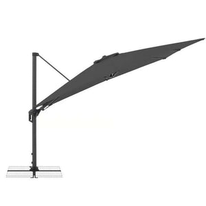 Ampelschirm Active Pendel Green Edition anthrazit für enge Balkone, 360° drehbar, höhenverstellbar, UV-Schutz rPET