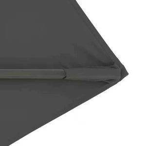 Ampelschirm Active Pendel grün anthrazit für enge Balkone, 360° drehbar, höhenverstellbar mit UV-Schutz