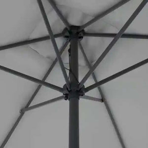 Sonnenschirm Life Lift Hellgrau 250×200 cm mit Knickfunktion, Kurbelmechanik und UV-Schutz