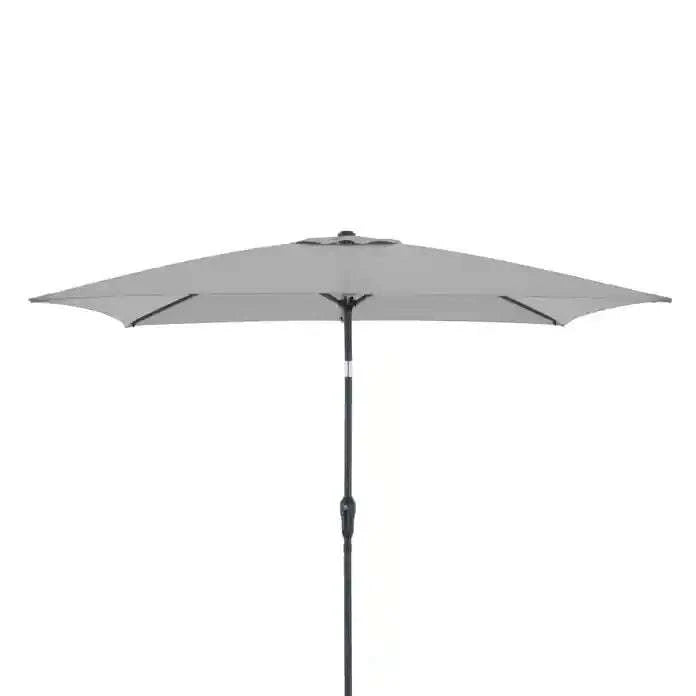 Sonnenschirm Life Lift hellgrau 250x200 cm mit flexibler Höhenverstellung, Knickfunktion und UV-Schutz