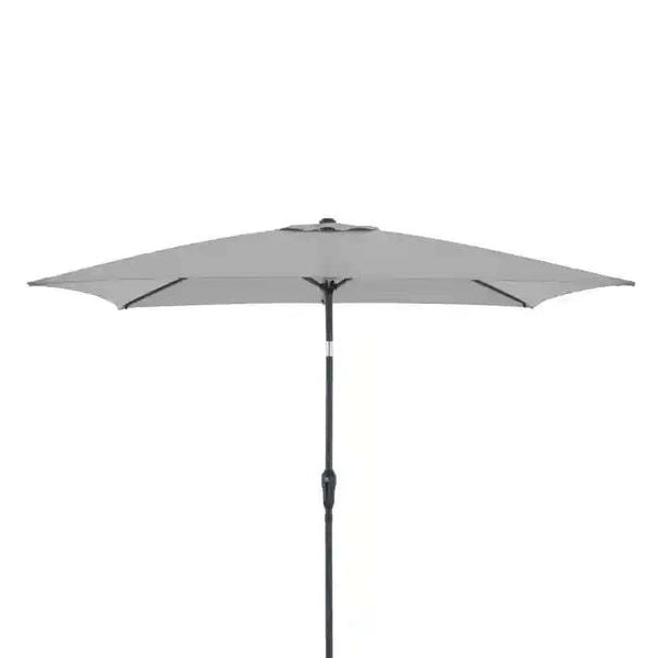 Sonnenschirm Life Lift Hellgrau 250×200 cm mit Knickfunktion, Kurbelmechanik und UV-Schutz