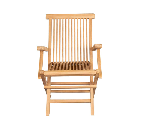 Klappstuhl Riva mit Armlehne aus Teakholz