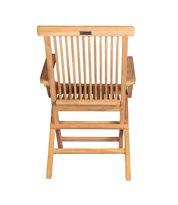 Klappstuhl Riva mit Armlehne aus Teakholz