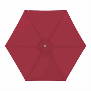 Sonnenschirm Act Push Up Rot mit 310 cm Durchmesser, wasserabweisend, UV-Schutz 80+, stufenlos höhenverstellbar und korrosionsbeständigem Aluminiumgestell