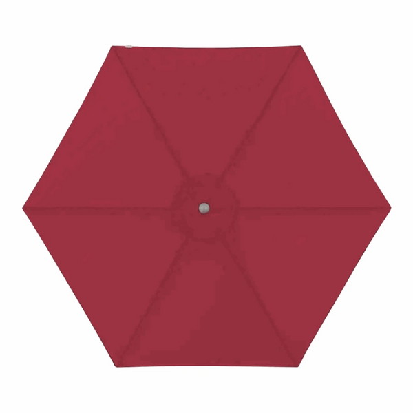 Sonnenschirm Act Push Up Rot mit 310 cm Durchmesser, wasserabweisend, UV-Schutz 80+, stufenlos höhenverstellbar und korrosionsbeständigem Aluminiumgestell