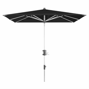 Schwarzer Sonnenschirm Apoll 240x240 cm mit Easy Tilt® Funktion und UV-Schutz 80+