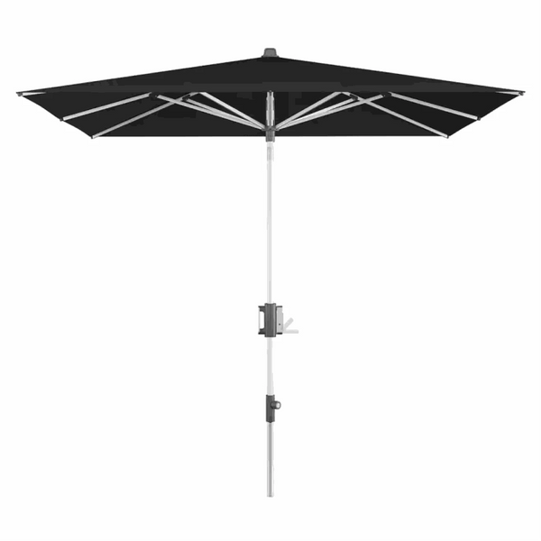 Schwarzer Sonnenschirm Apoll 240x240 cm mit Easy Tilt® Funktion und UV-Schutz 80+