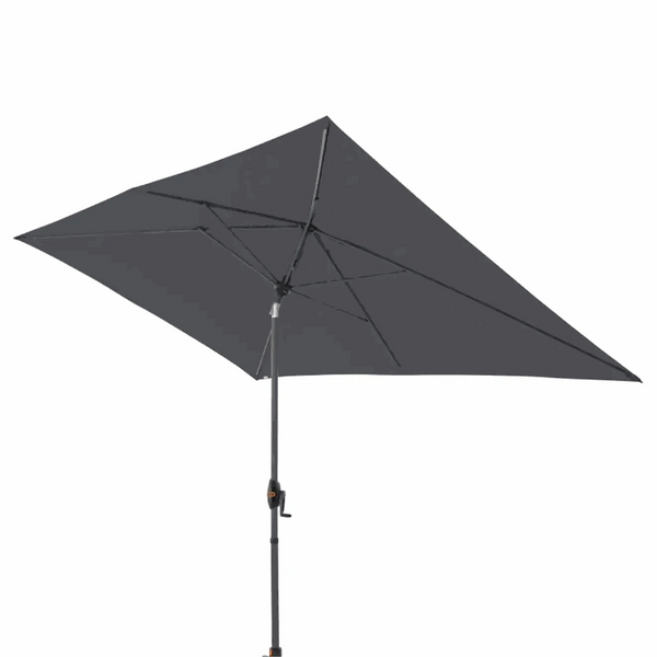 Rechteckiger Sonnenschirm myZone Auto Tilt 300×200 cm mit automatischer Neigefunktion und UV-Schutz 60+ anthrazitfarbenes Aluminiumgestell