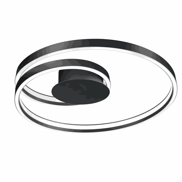 Schwarze dimmbare Deckenleuchte LED mit 5400 Lumen und mattem Finish