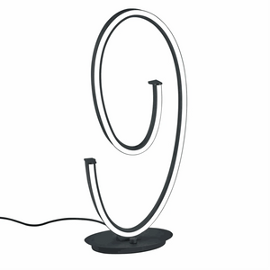 Tischleuchte 65 cm schwarz matt LED mit 2300 Lumen und skulpturalem Design