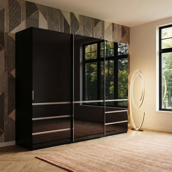 Schwebetürenschrank, Tunis, 3-türig, 300x236x67 cm