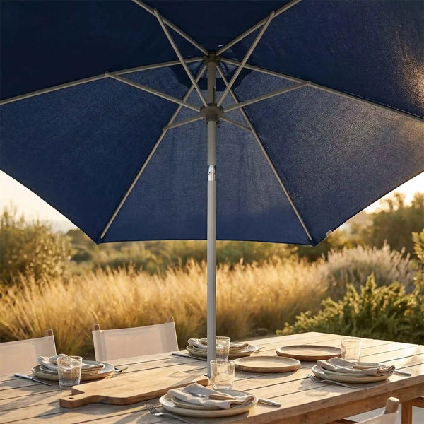 Sonnenschirm Act Push Up Natur Ø 310 cm mit Push-Up-Technologie, UV-Schutz und höhenverstellbarem Aluminiumgestell [AI]