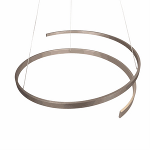 Pendelleuchte LED dimmbar höhenverstellbar nickel matt mit 5950 Lumen und Phasenabschnittsdimmer