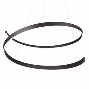 Pendelleuchte LED schwarz matt dimmbar 5950 Lumen moderne Form IP20