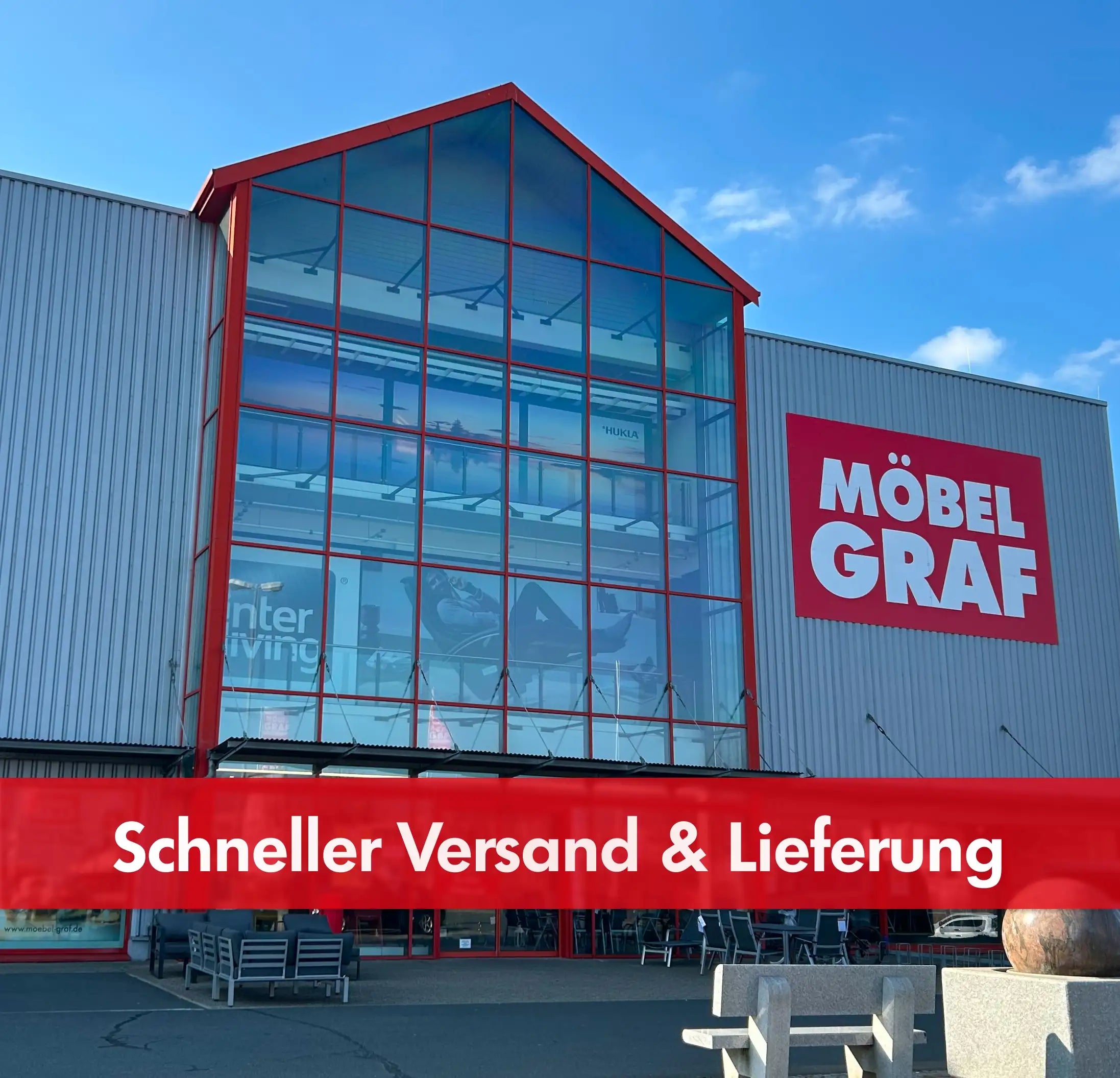 Gartenmöbel-Lieferung Dresden – Außenansicht Möbel Graf Pirna, schnelle Lieferung nach Dresden und Umgebung