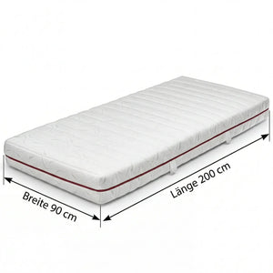 Taschenfederkern-Matratze MG Classic 90x200 cm mit Härtegrad H2 und hoher Atmungsaktivität