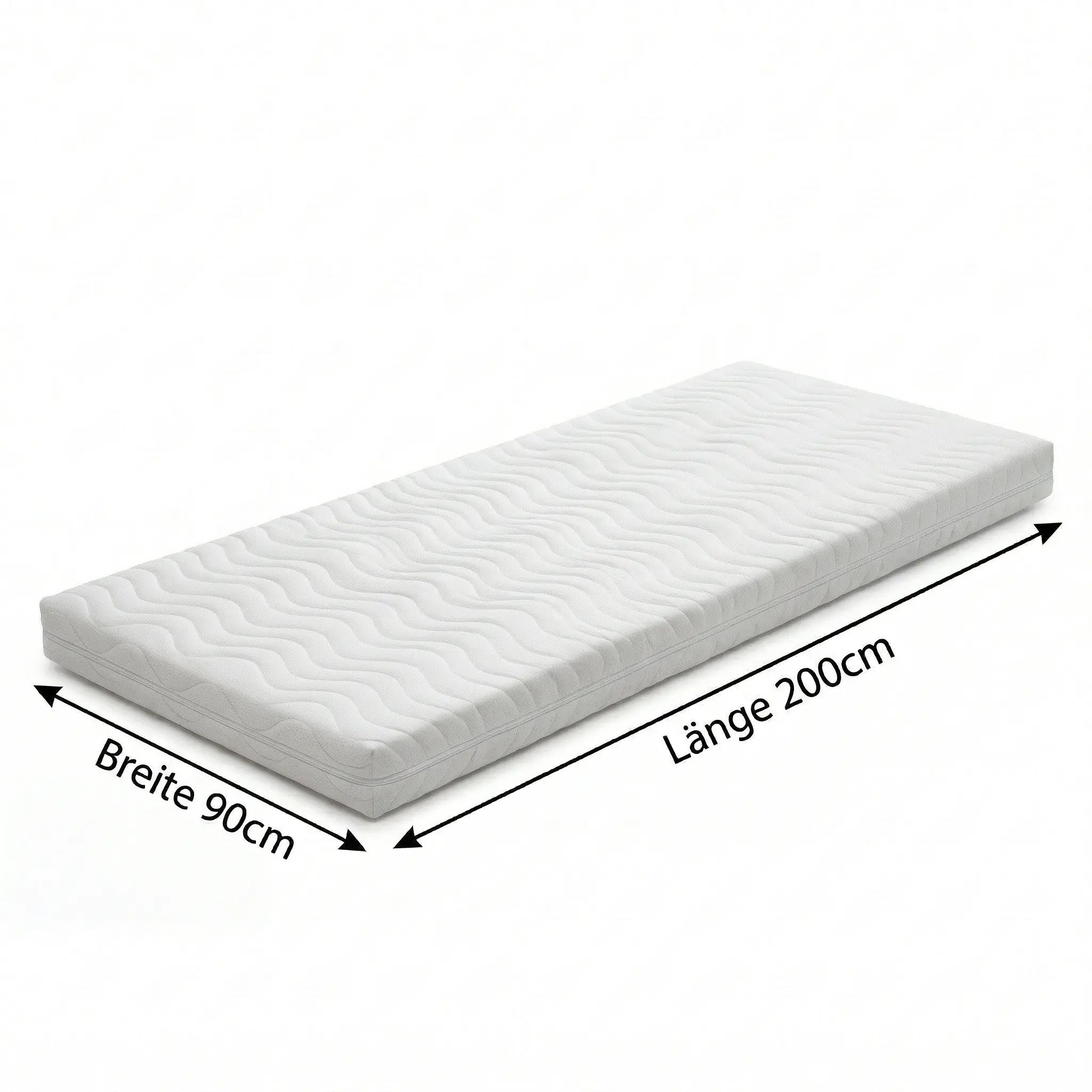 Matratze Sensoflex 800 90x200 cm mit antibakteriellem Lyocell-Jersey-Bezug und hohem Schlafkomfort