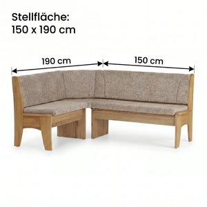 Eckbank, Bibi, Chenille Regina taupe