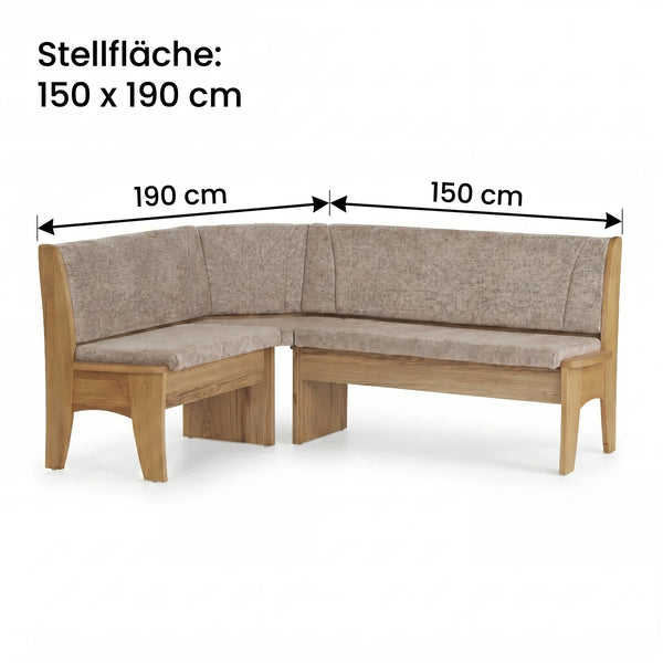 Eckbank, Bibi, Chenille Regina taupe
