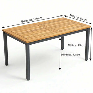 Gartentisch "Classic" mit Teakholz-Tischplatte