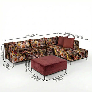 Loungegruppe Taavi inkl. Hocker & Schutzhüllen