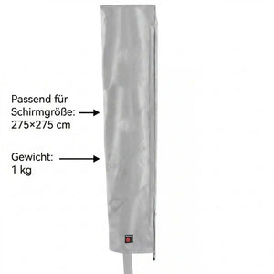 Hellgraue Schutzhülle Pendular 275×275 cm zum Schutz vor Regen und UV-Strahlung
