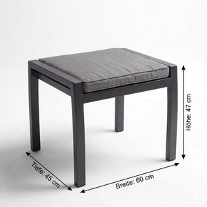 Outdoor-Hocker mit Sitzkissen