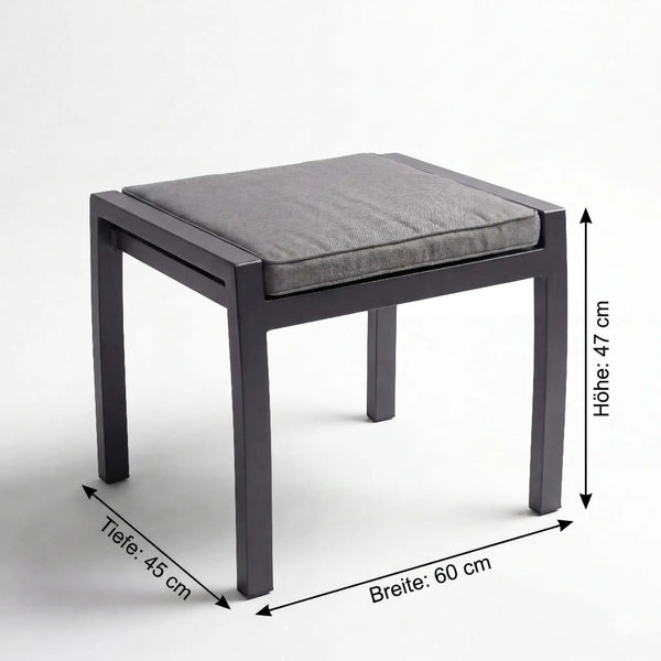 Outdoor-Hocker mit Sitzkissen