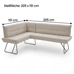Eckbank, Conny, Cord Rebel cream