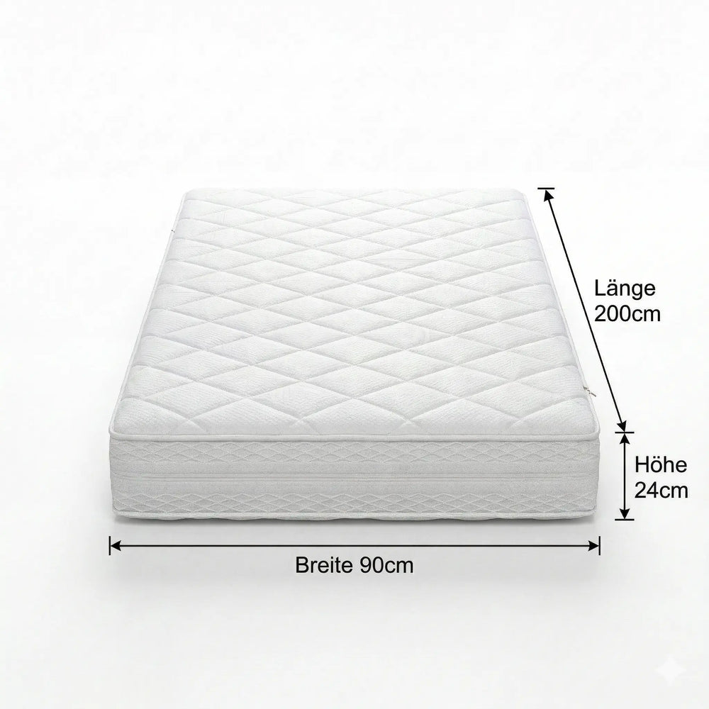 Matratze Sensoflex 700 90x200 cm mit Lyocell-Jersey-Bezug für komfortablen Schlaf